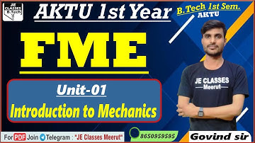03 Fundamental of Mechanical Engineering AKTU B.Tech 1 Year By Govind Sir || JE CLASSES B.TECH