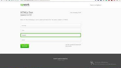 upwork html5 test answers 2017