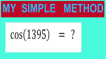 Find   trigonometry angle         cos⁡(1395)    =   ?