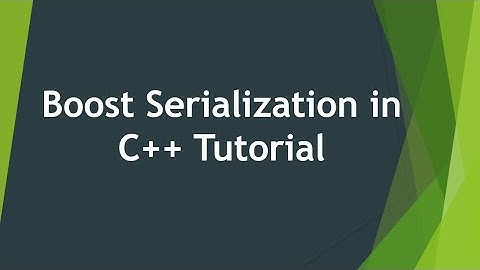 Boost Serialization in C++