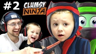 Dad & Chase play Clumsy Ninja Pt 2:  When Factory Balls Interrupt Lvl 5 Journey! (FGTEEV GAMEPLAY) screenshot 3