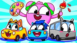 Let’s Color The Toy Cars 🚗 🚙 +More Colorful Cartoons For Kids by 4 Friends