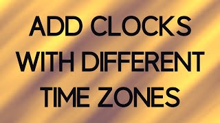 How to add Clocks with different Time Zones to your Wordpress Website