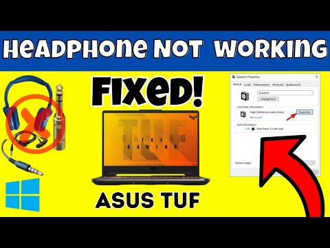 Asus Tuf Headphone Jack Not Working New Process 2023 by Ultimate PC Guide