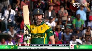 AB De Villiers 57* (41) vs Australia Triangular Series Final 2014 , Harare (Ball By Ball)