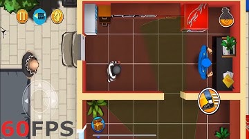 Robbery Bob: CHAPTER 2 - DOWNTOWN Level 1 , 100% . iOS/Android Walkthrough