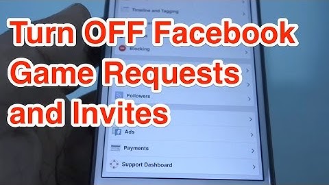 How to Turn OFF Facebook Game Requests and Invites?