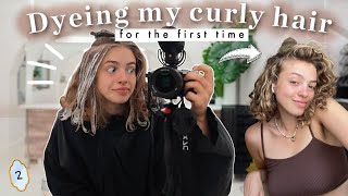Do ✨glow ups✨ make you more confident? | dyeing my curly hair