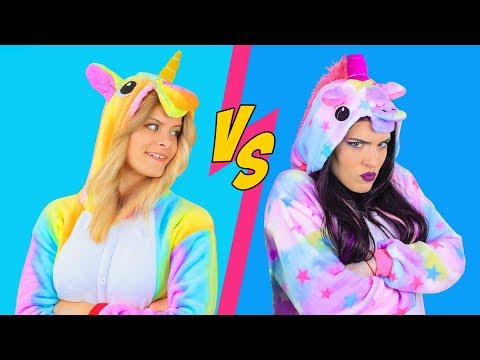 good-unicorn-makeup-vs-bad-unicorn-makeup-challenge-/-8-diy-amazing-unicorn-makeup-ideas