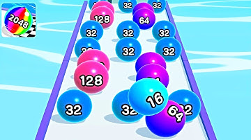 Ball Run 2048 Merge Number ! MAX LEVELS Gameplay Walkthrough New Update Part 144 android, ios