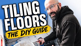 Floor tiling made simples!! #diyguide #bathroomrenovation #floortiling 