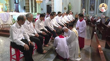 Thánh lễ tiệc ly tại Họ đạo Chợ Đũi ngày 01.04.2021