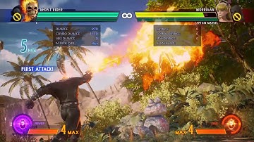 MvCi: Ghost Rider Special dialog vs Morrigan