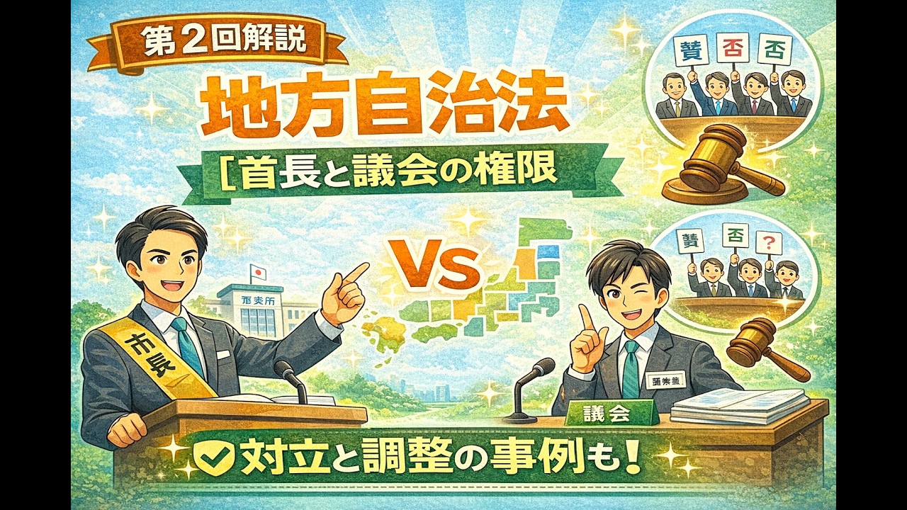 初めての地方自治法２・議長と議会の権限【新社会人の方へ】