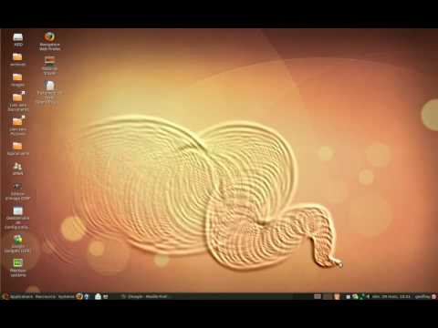 Ubuntu 9.04 Jaunty Jackalope Beta with Xubuntupiz effects Test