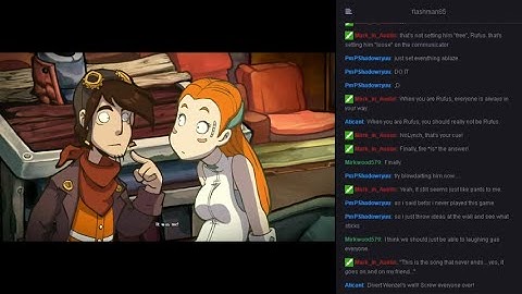 Deponia (Live, Blind) - Part 3: The Settings Menu! And Maybe Also Some Gameplay.