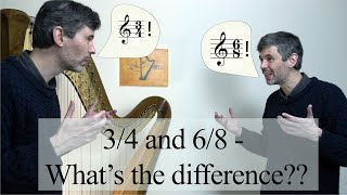 What is the difference between 3/4 and 6/8?? (Music theory). Harp Tuesday ep. 231