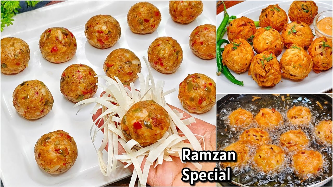 Ramzan Ravi Thread Ramzan Special Recipes | Chicken Cheese Thread Balls Recipe | Ramadan ...