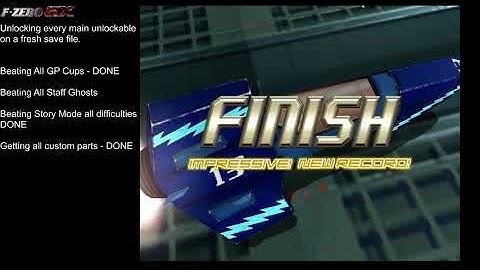 F-Zero GX - unlocking everything in a new save file (Part 3 - beating all Staff Ghosts)