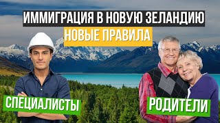 Новости профессиональной и родительской категорий иммиграции в Новую Зеландию