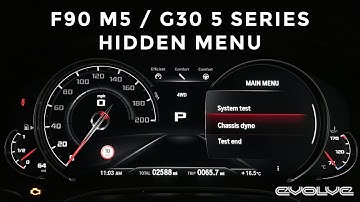 F90 M5 G30 5 Series BMW Hidden Menu Tutorial