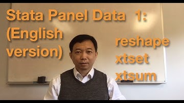 Stata Panel Data 1: reshape, xtset, xtsum (English version)