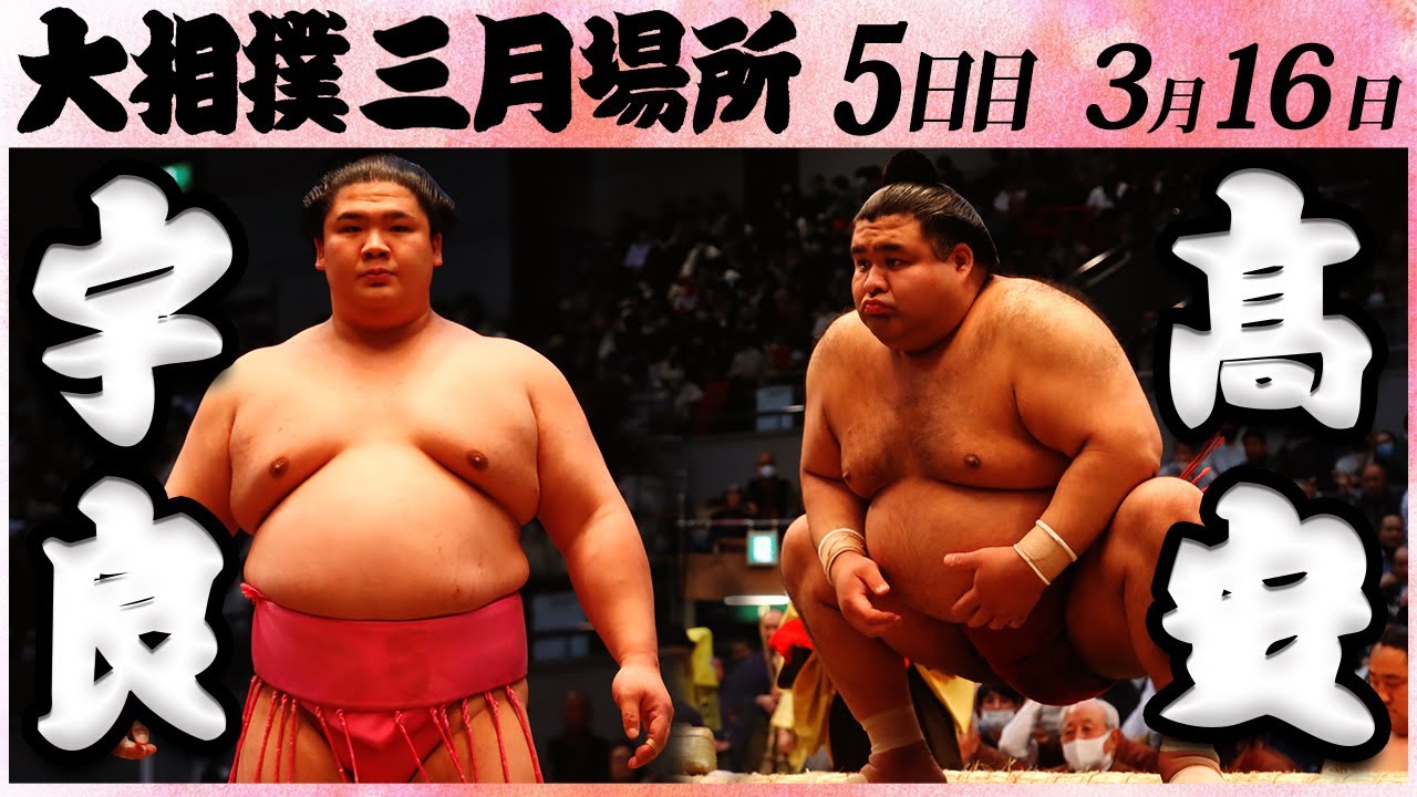 大相撲 宇良ー髙安＜令和５年三月場所・五日目＞SUMO