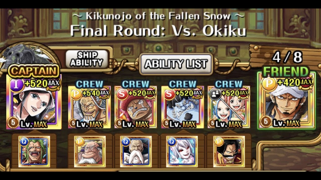 Robin don’t care about death damage! OPTC Chaos Colo Okiku vs Leg Robin / v3 Law team