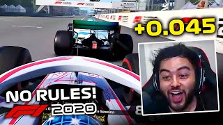 NO RULES RACING! RACE WIN DECIDED BY 0.045 SECONDS!!! F1 2020 ONLINE!