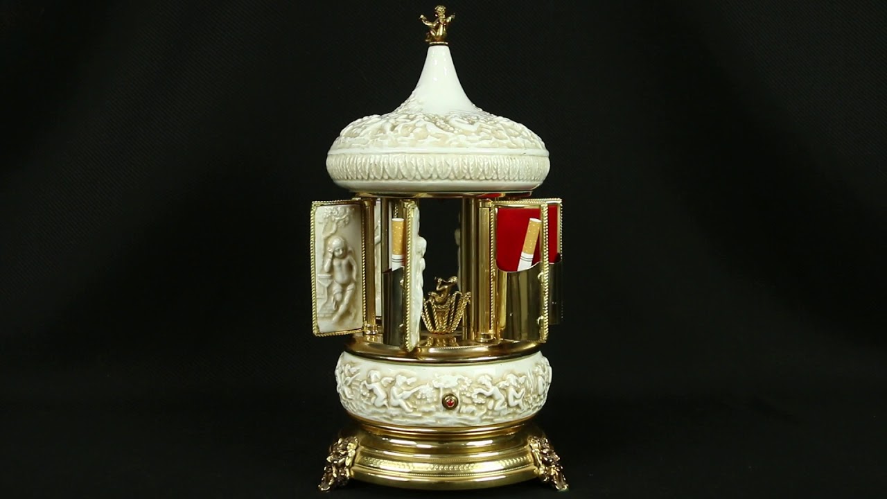 Carousel Cigarette Dispenser, Reuge Music Box, I Could Have Danced All Night 28126 YouTube