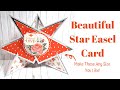 Beautiful Star Easel Cards | Any Size You Want!