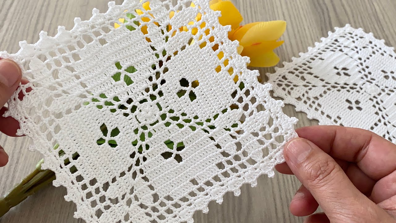 New and Beautiful Heart Detailed Design Crochet Square Motif Pattern @CrochetwithNese