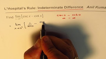 Indeterminate Difference with Trigonometric Limits L