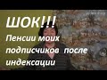 ШОК!!! Пенсии моих подписчиков после индексации