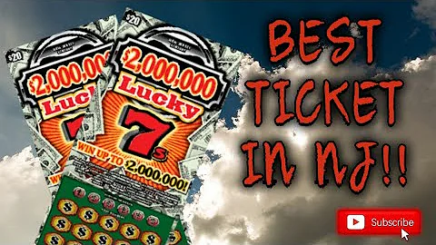 2X $20 Lucky 7's $2,000,000 Top Prize | Best Ticket in NJ | NJ Lottery