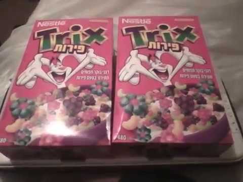 fruit shaped trix cereal youtube