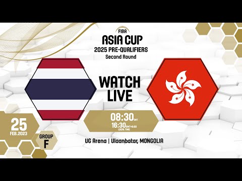 Thailand v Hong Kong | Full Basketball Game | FIBA Asia Cup 2025 Pre-Qualifiers