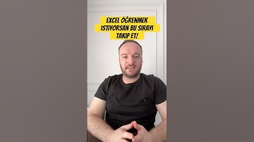 Excel Öğrenmek İstiyorsan İşte En Mantıklı Sıralama #exceldersleri #excel #exceltips #exceltricks