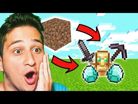 Minecraft მაგრამ მიწა მაძლევს OP ნივთებს