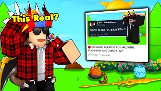 This STREAMER EXPOSED Me On Livestream... (ROBLOX BLOX FRUIT)