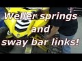 Yamaha YXZ Weller Racing dual rate spring and sway bar links install!