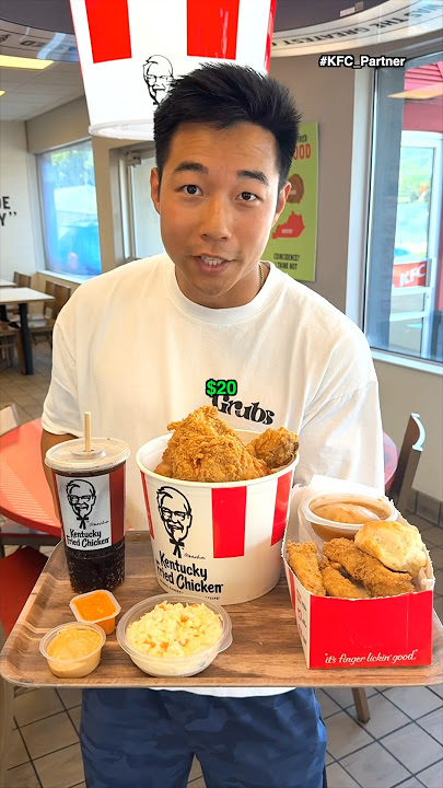 FREE Bucket with an order of $15  is crazy. Only at ​⁠@kfc   #KFC_partner