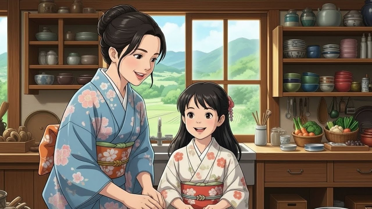 From a Sunny Morning to Cooking Together | A Gentle Day of Growth | Ghibli Animation