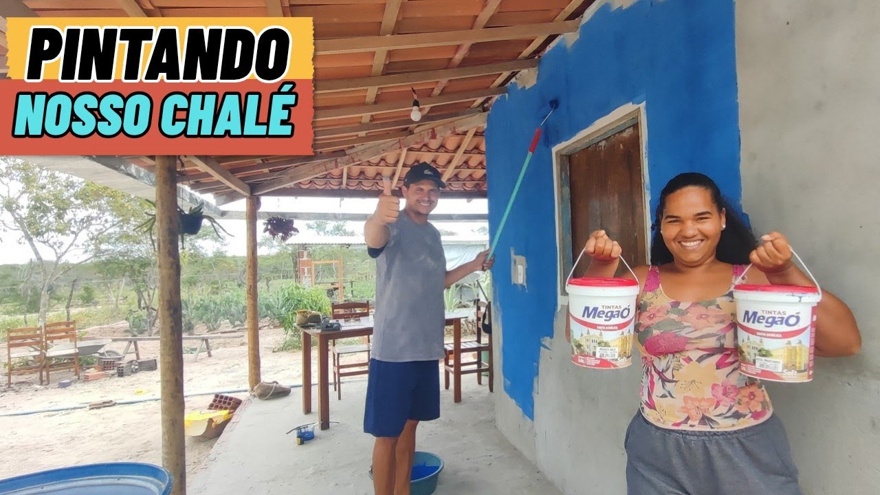 Muito trabalho pintando e preparando nosso sítio para as comemorações de natal