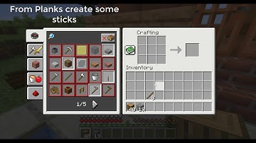 How to create a Stone Pickaxe in Minecraft