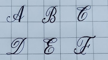 How to Write Cursive Capital Letters A to Z | Handwriting Tutorial