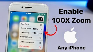 How to Get 100x Zoom option on any iPhone Camera | Enable 100x Zoom iPhone6s, 7, 8, X, 11, 12, 13,14 screenshot 5