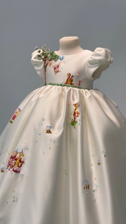 Платье с Винни Пухом #fashion #babydress #princess - YouTube