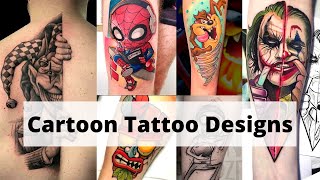 Cartoon tattoo designs | Joker tattoo designs | Cool tattoo ideas for guys - Lets Style Buddy