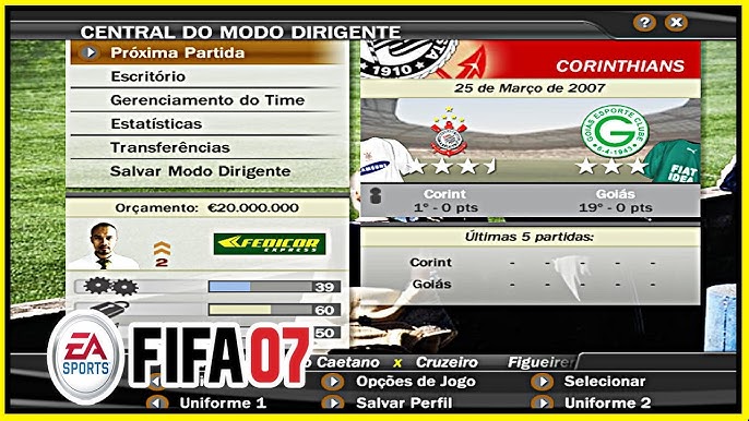 FIFA 2009 TOTALMENTE EM PT-BR (MENUS E NARRAÇÃO) #GAMEPLAY 